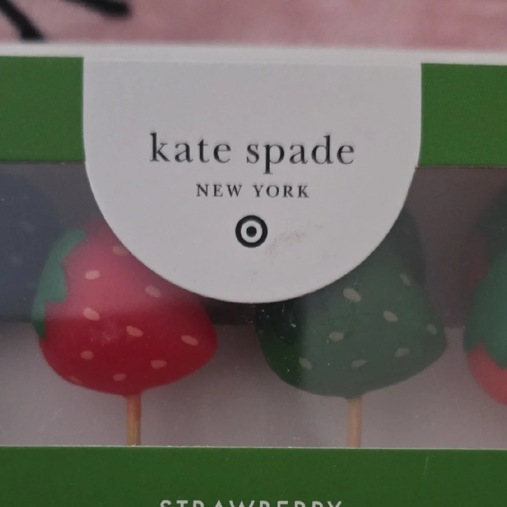 Kate Spade Strawberry and Heart Candles - Multicolor